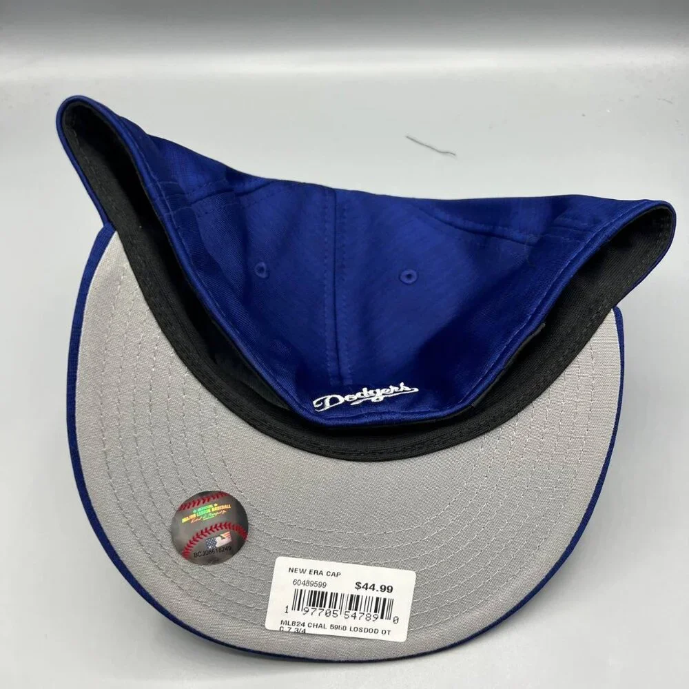 Los Angeles LA Dodgers 7 3/4 Blue Gray 59Fifty New Era MLB Fitted Cap New‎